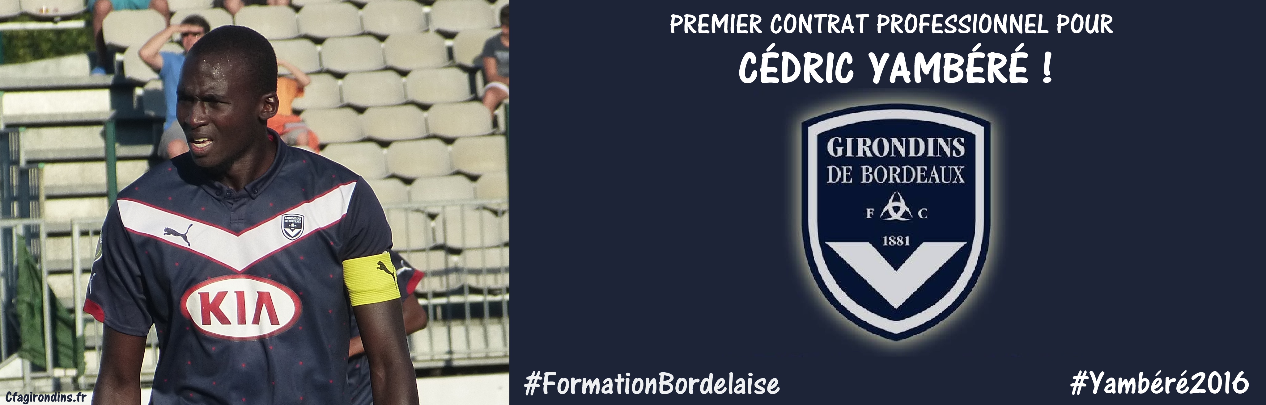 Cfa Girondins : Premier contrat pro pour Yambéré ! - Formation Girondins 