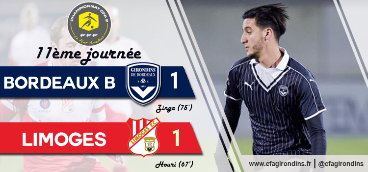 CFA 2 : Retour sur Bordeaux B - Limoges (1-1)